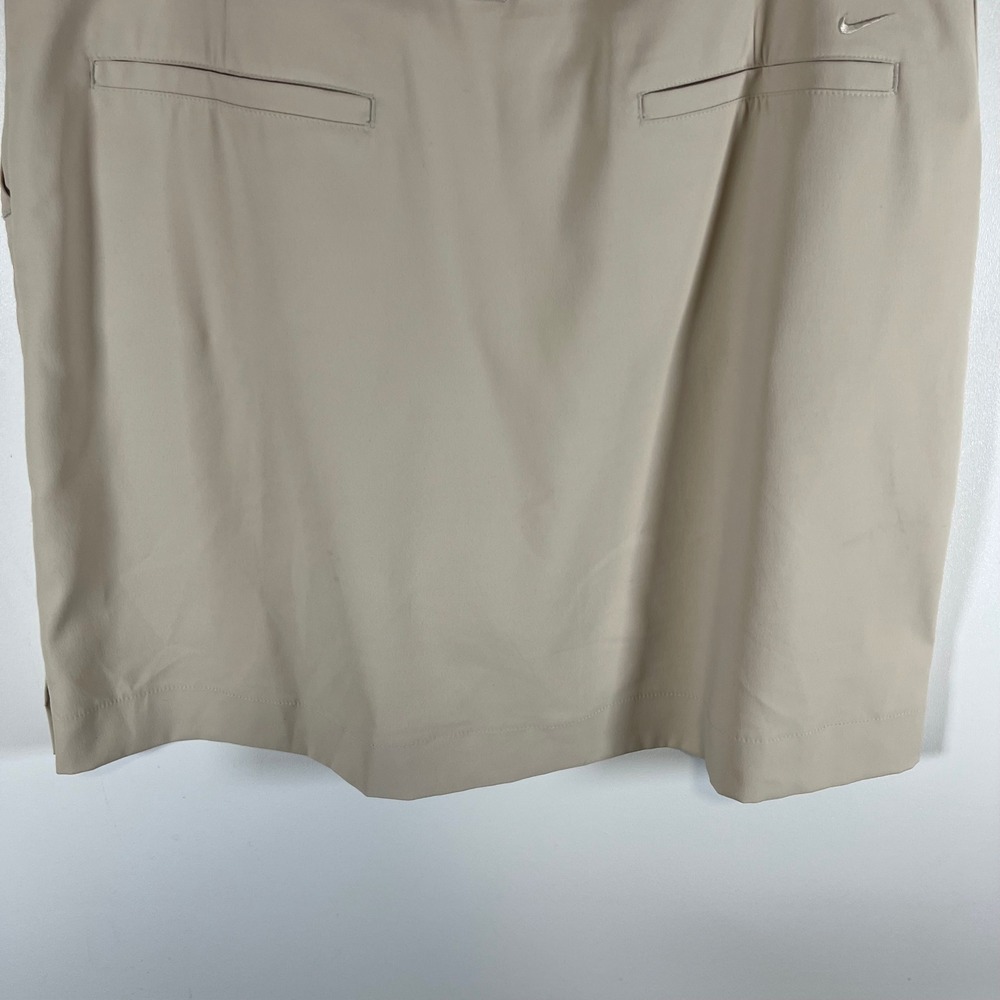 Nike Golf Fit Dry Tan Beige Skirt Womens Sz 12 Performance Athletic Skort Golf - Picture 8 of 13